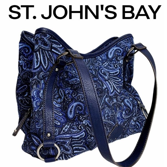 St. John's Bay Handbags - St. John's bay purse blue paisley